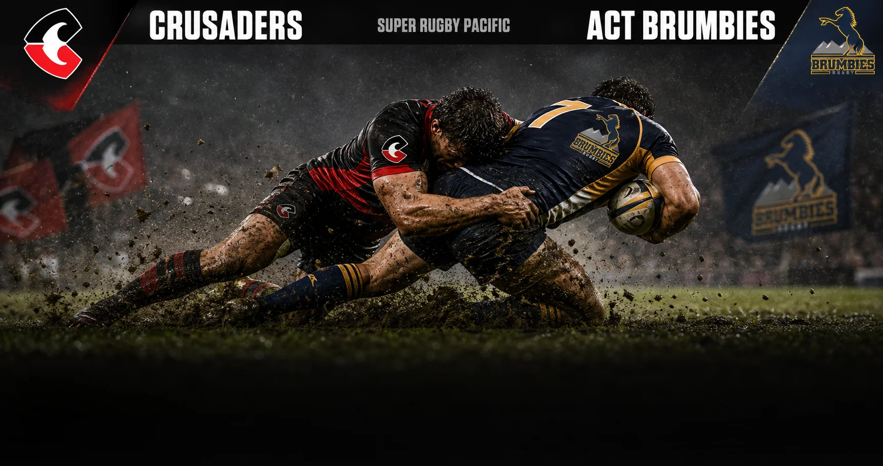 Affiche de la rencontre Crusaders contre ACT Brumbies