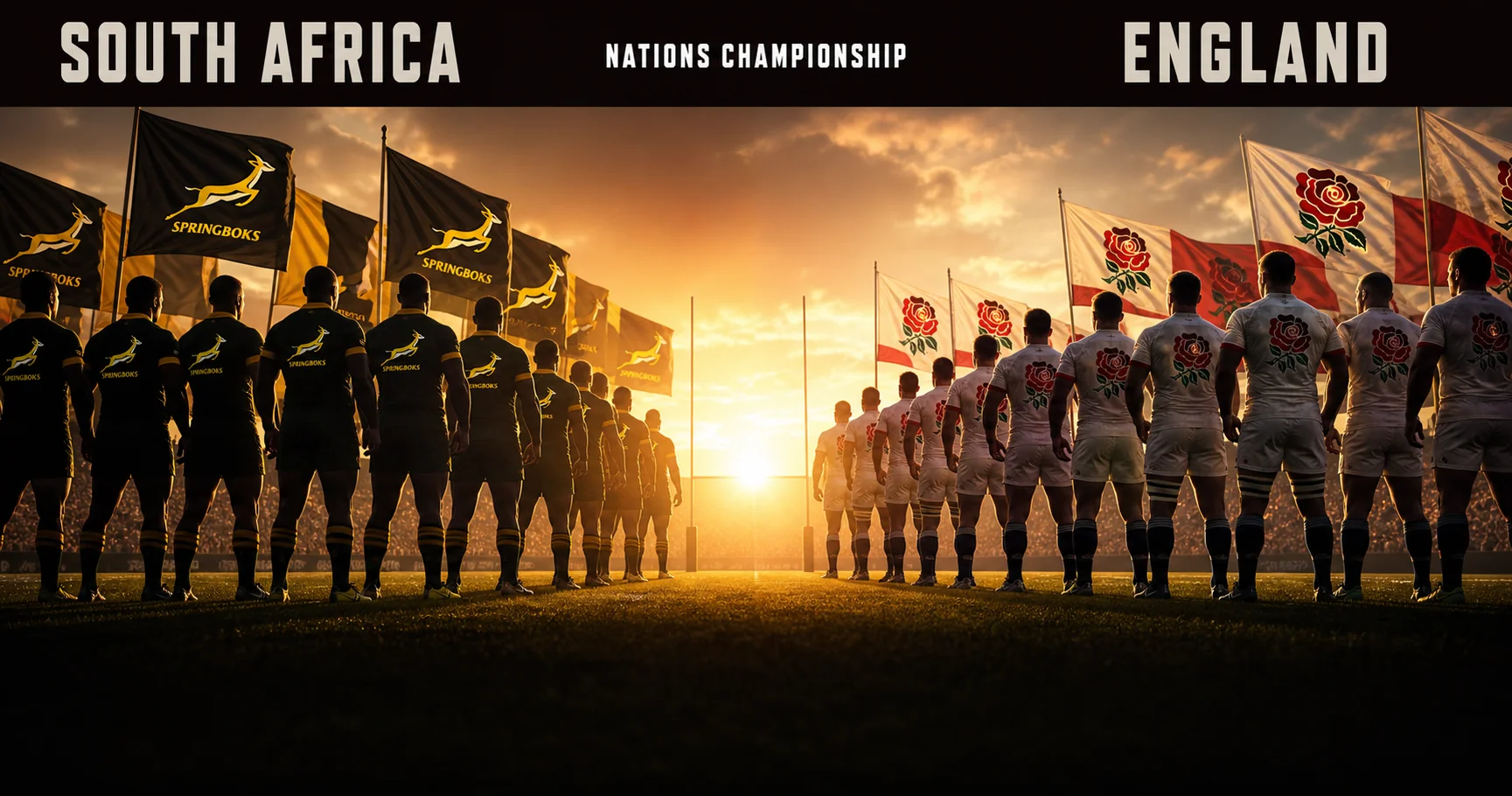 Affiche de la rencontre Afrique du Sud contre Angleterre