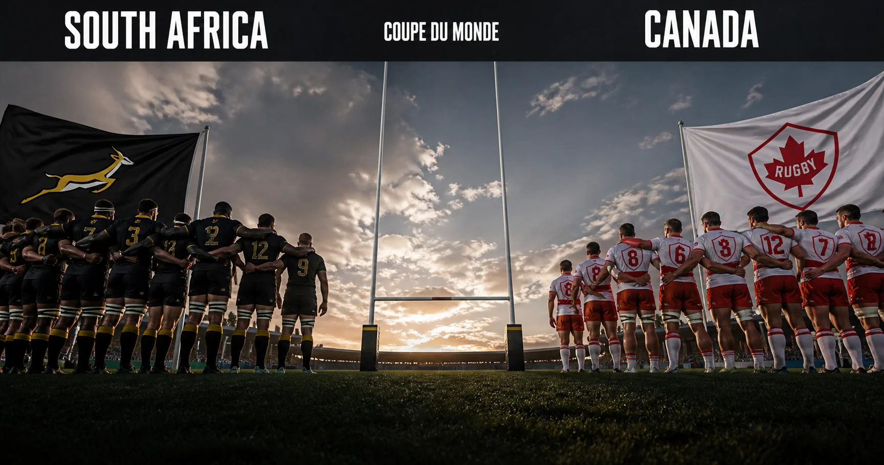 Affiche de la rencontre Afrique du Sud contre Canada