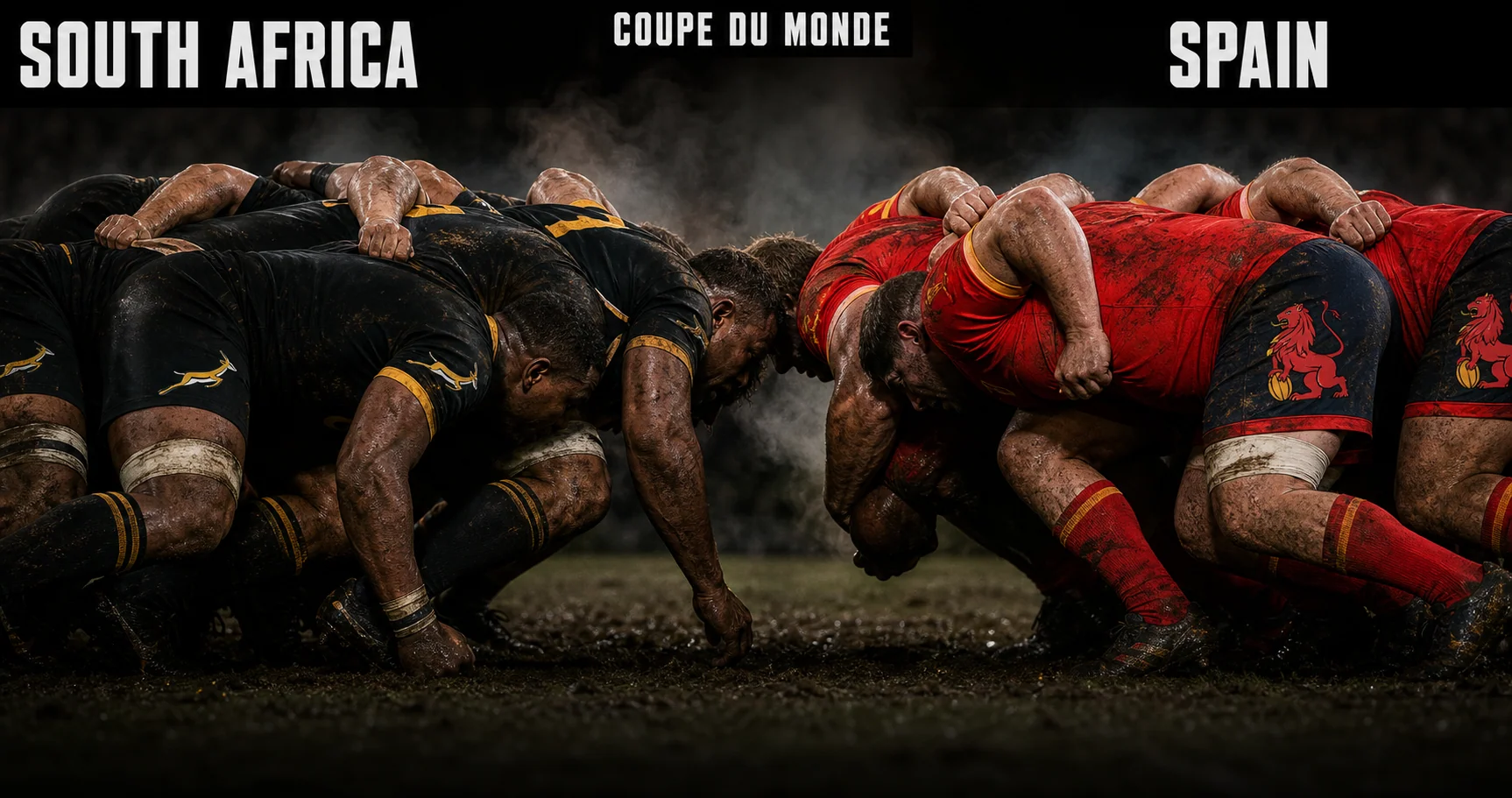 Affiche de la rencontre Afrique du Sud contre Espagne