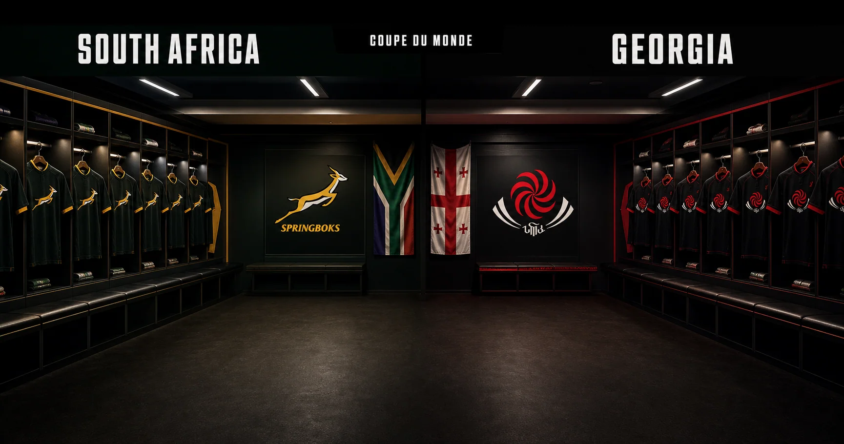 Affiche de la rencontre Afrique du Sud contre Géorgie