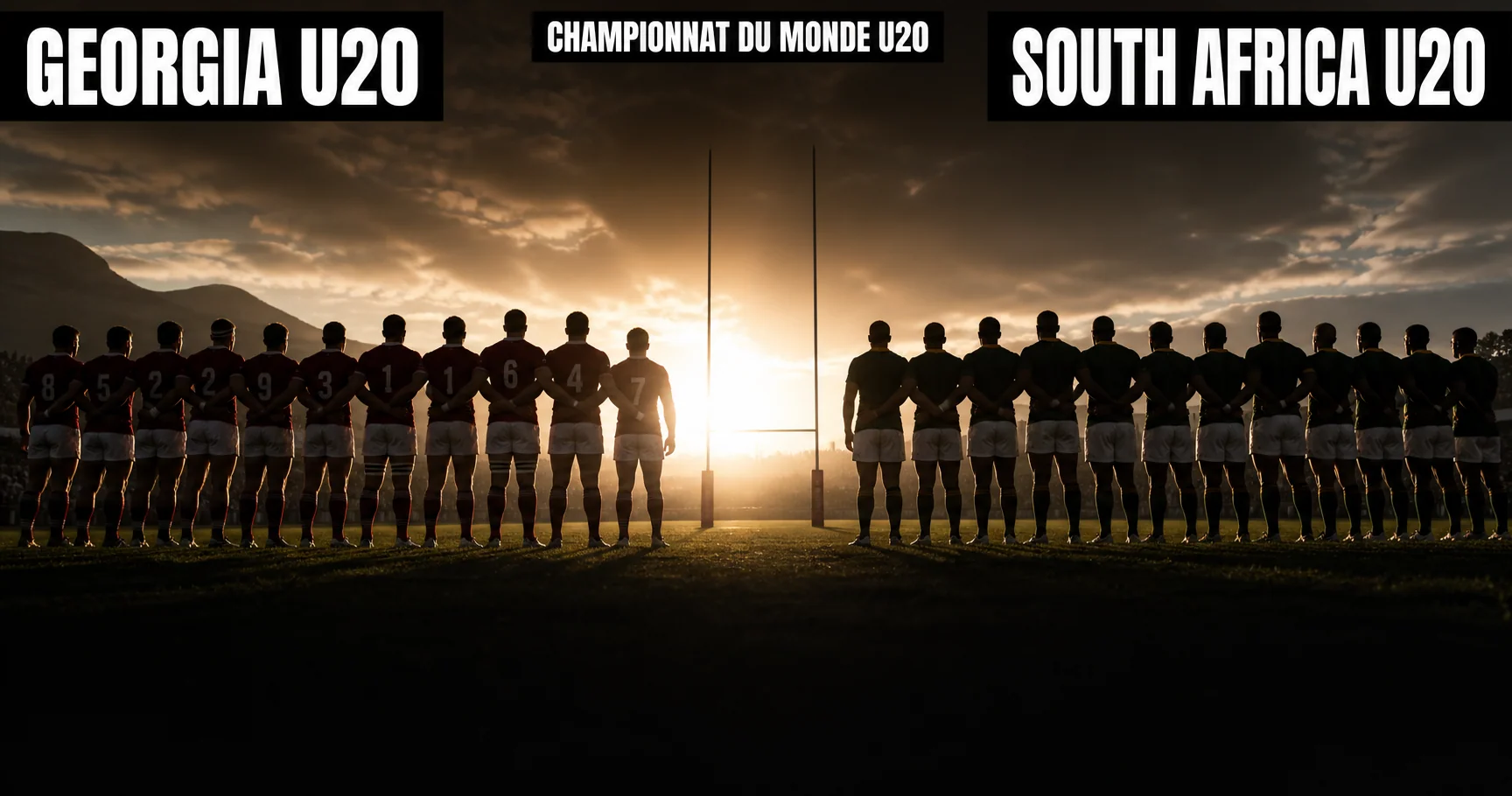 Affiche de la rencontre Géorgie U20 contre Afrique du Sud U20