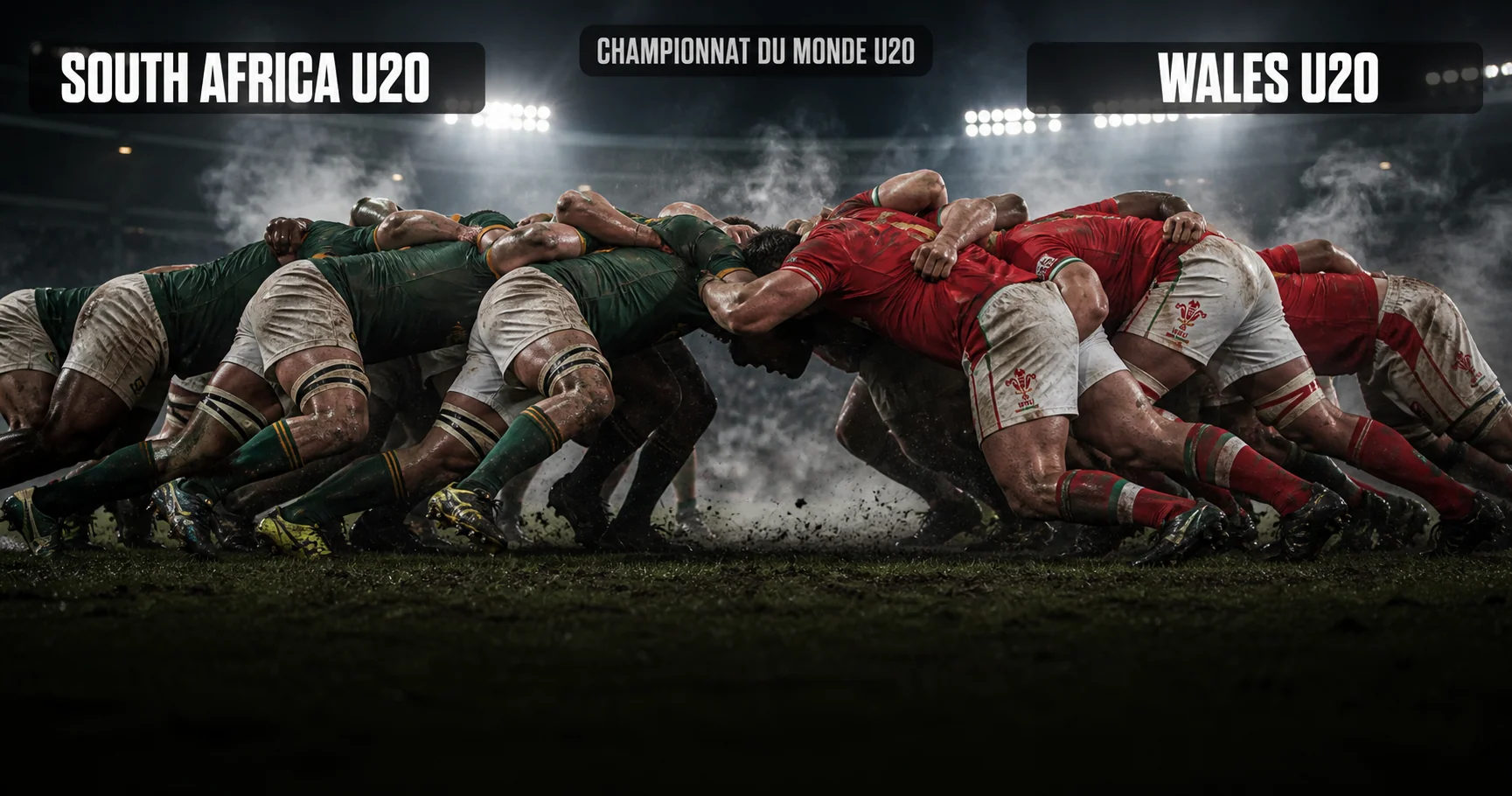 Affiche de la rencontre Afrique du Sud U20 contre Pays de Galles U20