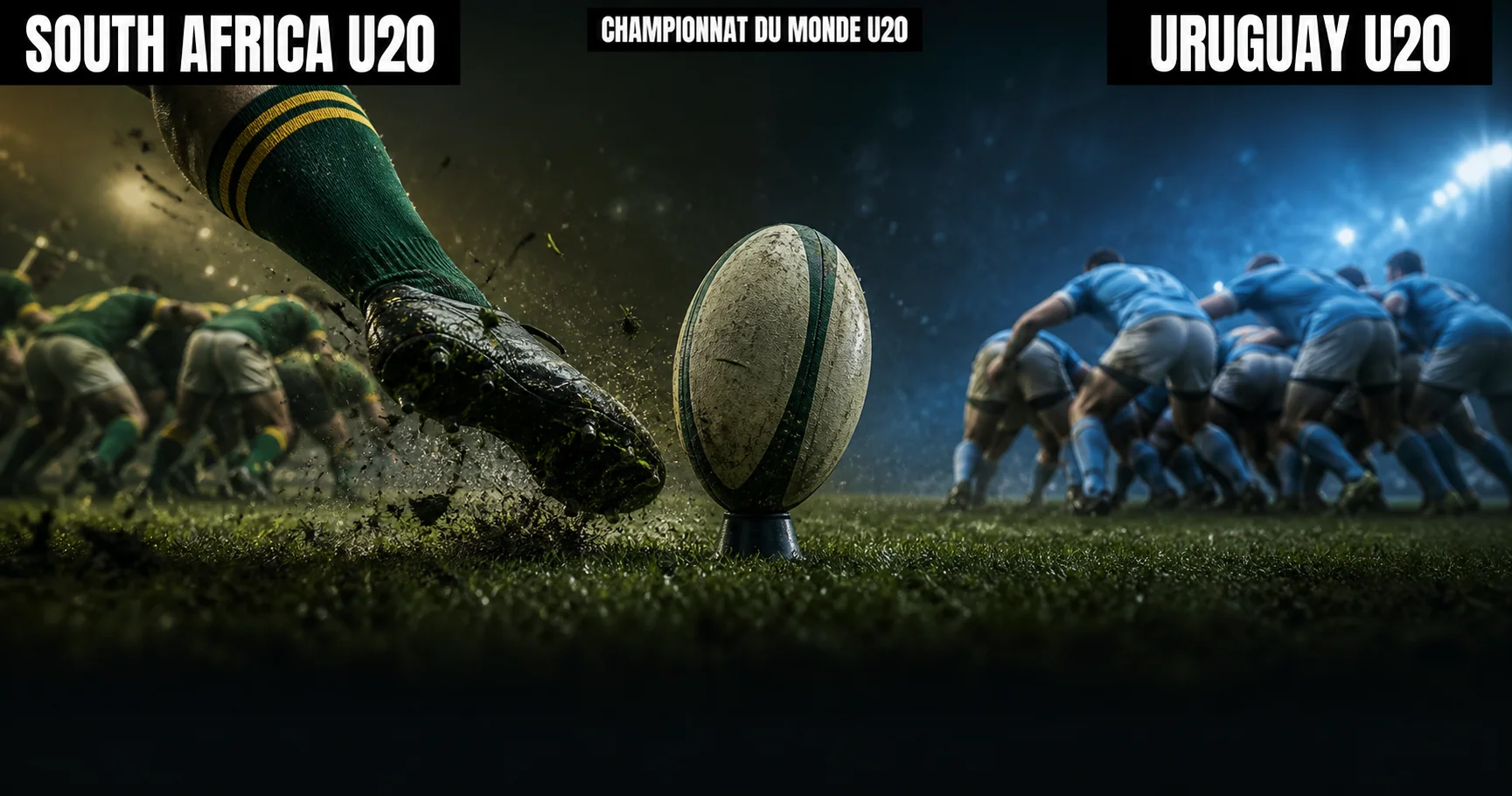 Affiche de la rencontre Afrique du Sud U20 contre Uruguay U20