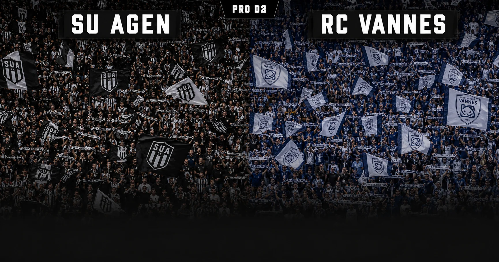 Affiche de la rencontre SU Agen contre RC Vannes