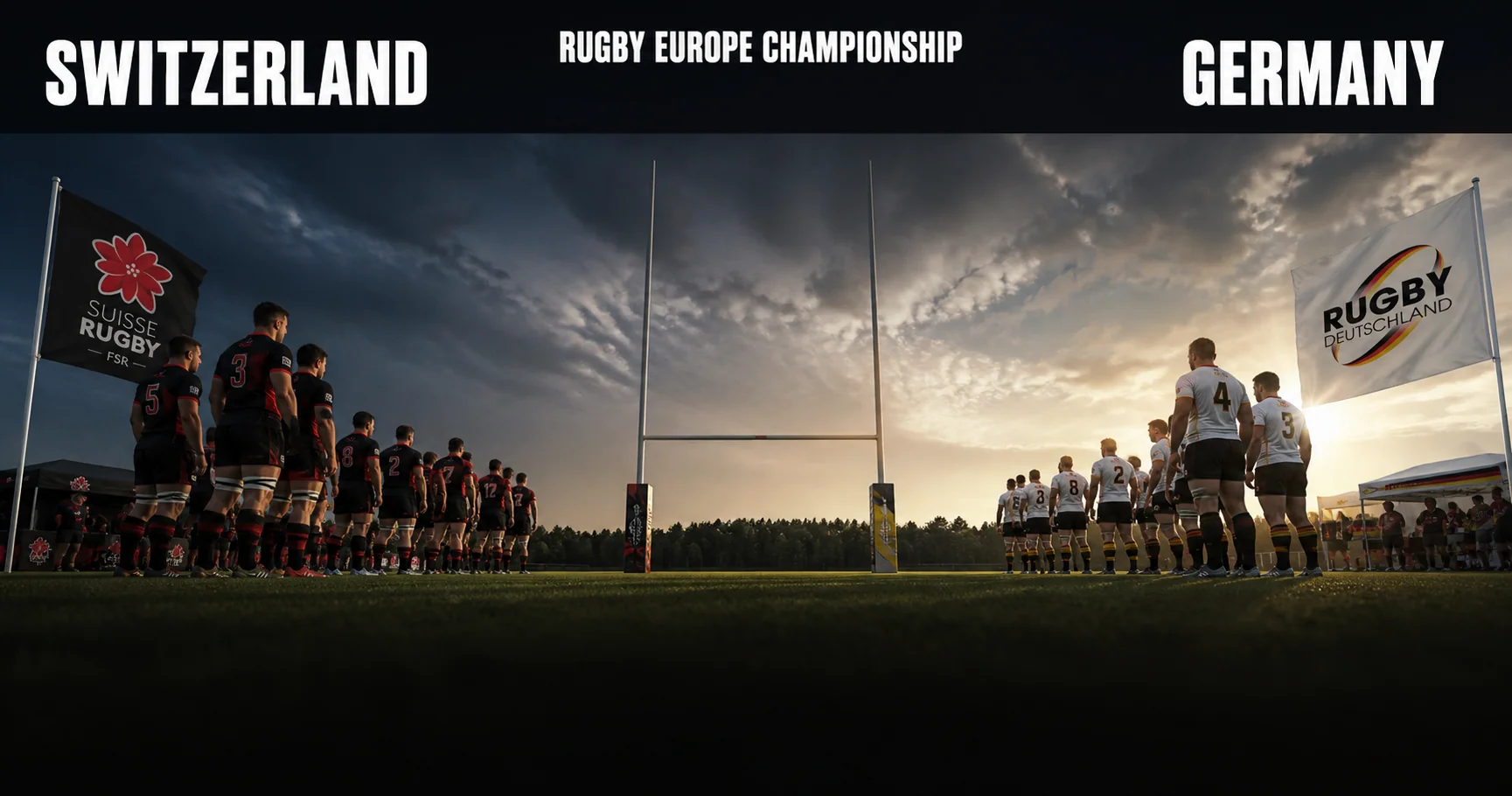 Affiche de la rencontre Suisse contre Allemagne