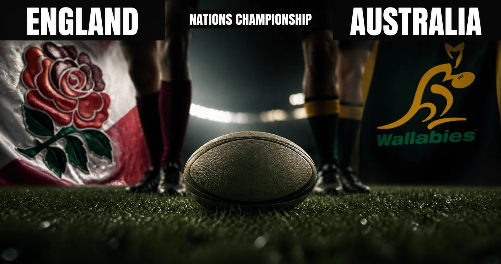 Affiche de la rencontre Angleterre contre Australie