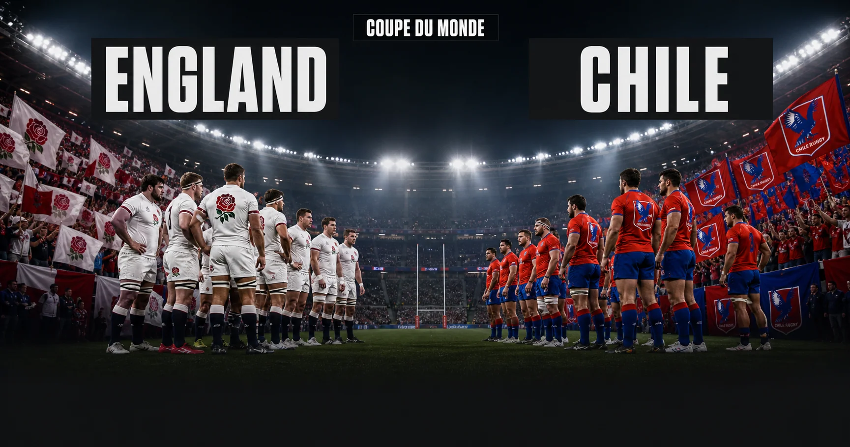 Affiche de la rencontre Angleterre contre Chili