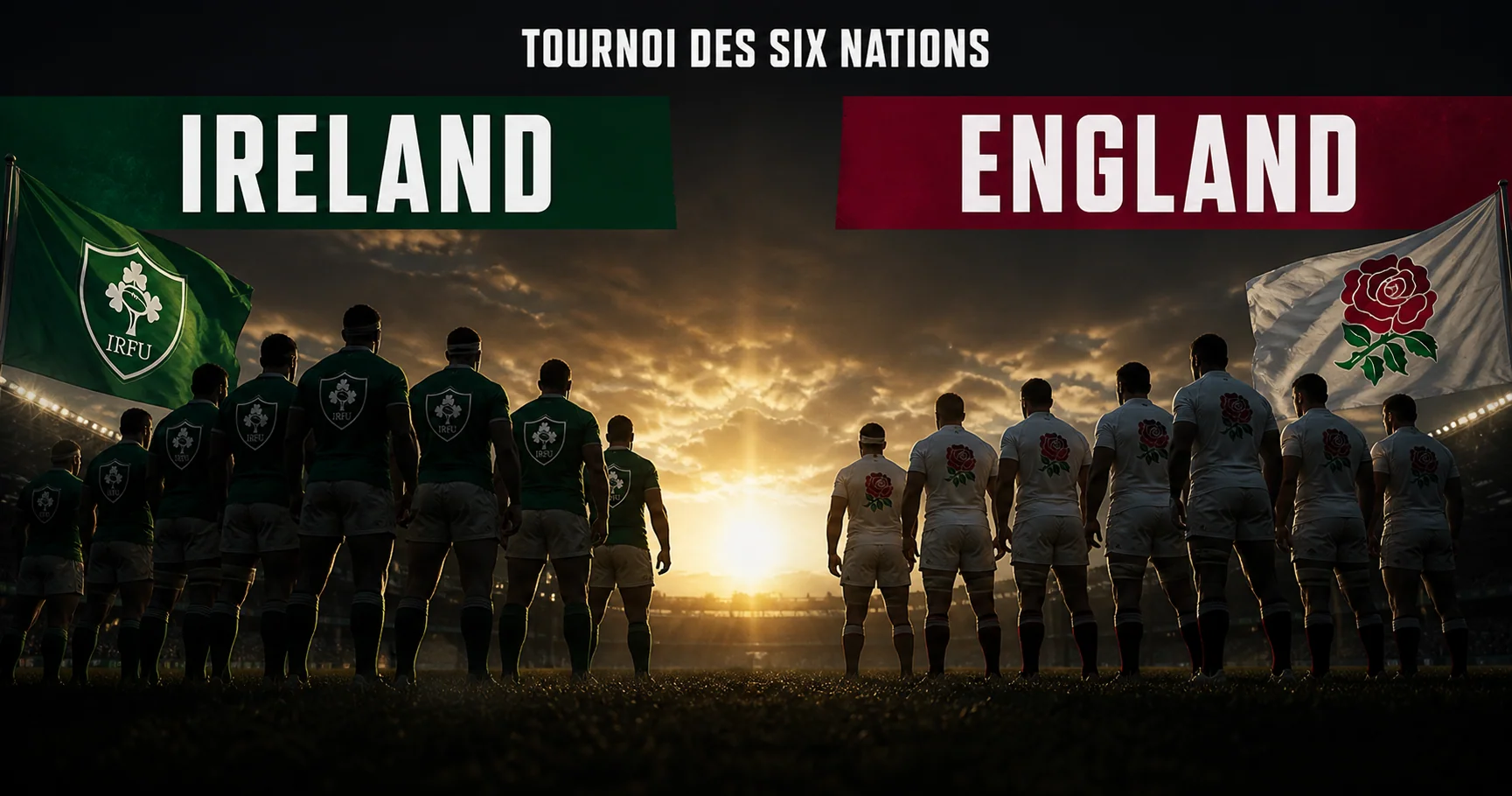Affiche de la rencontre Irlande contre Angleterre