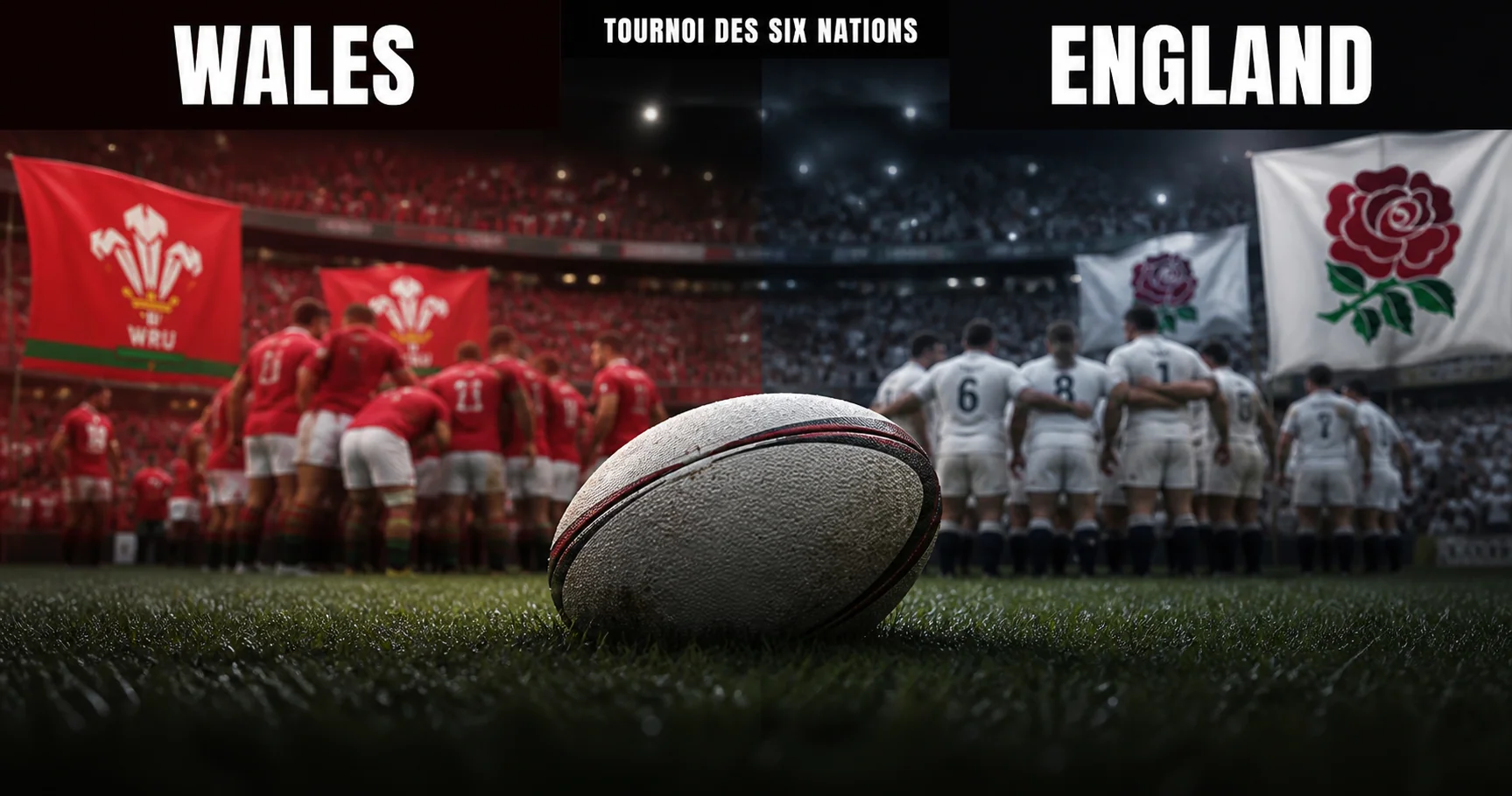 Affiche de la rencontre Pays de Galles contre Angleterre