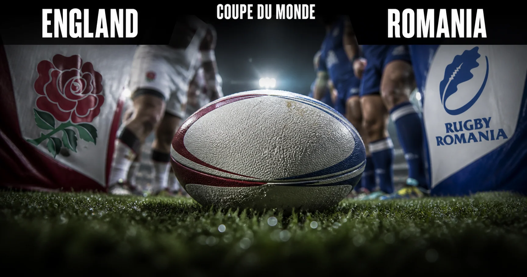 Affiche de la rencontre Angleterre contre Roumanie