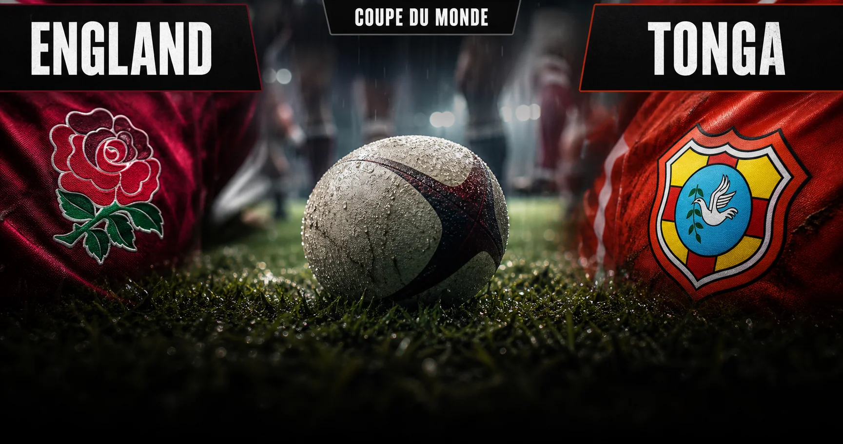 Affiche de la rencontre Angleterre contre Tonga