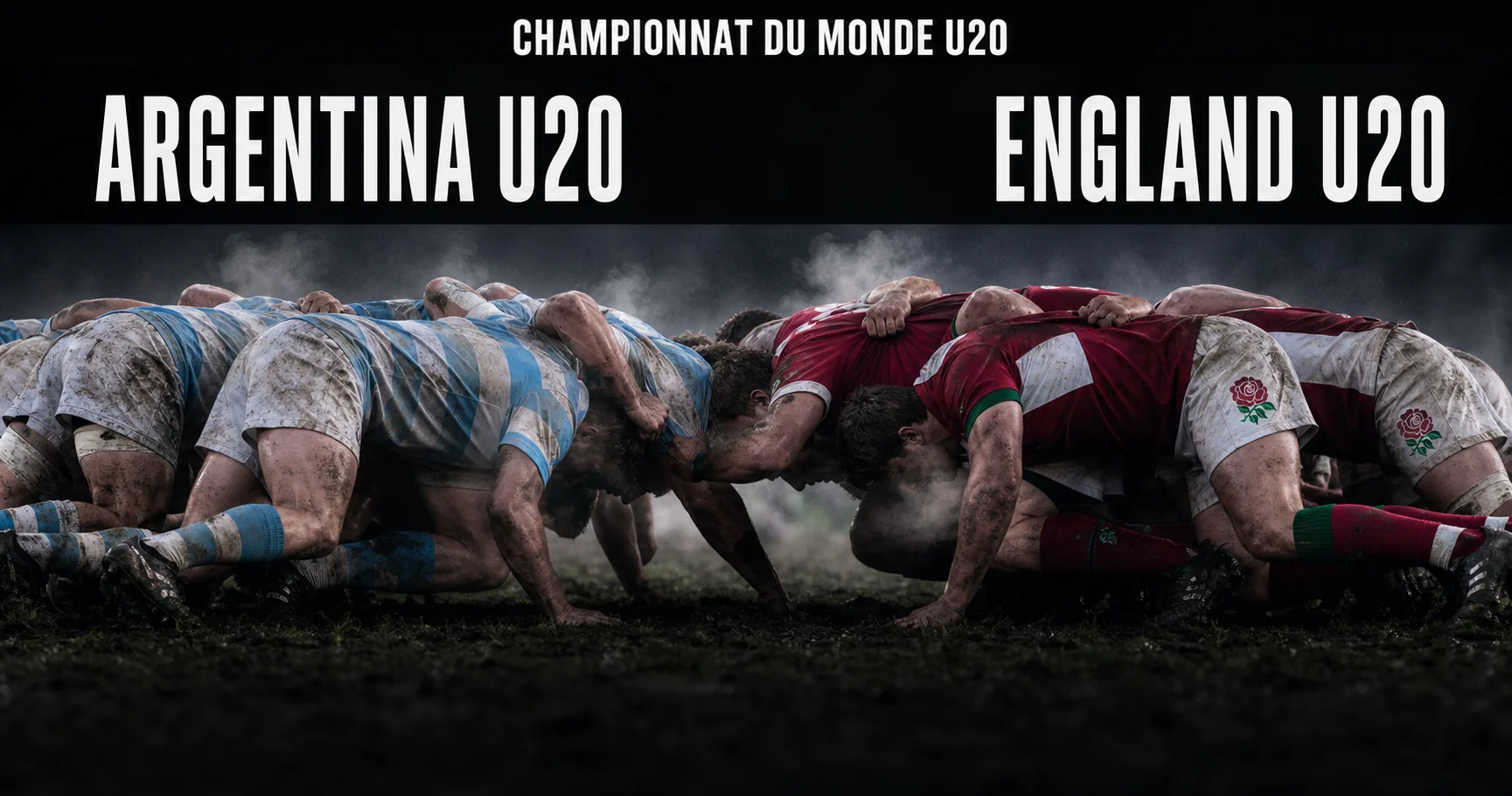 Affiche de la rencontre Argentine U20 contre Angleterre U20