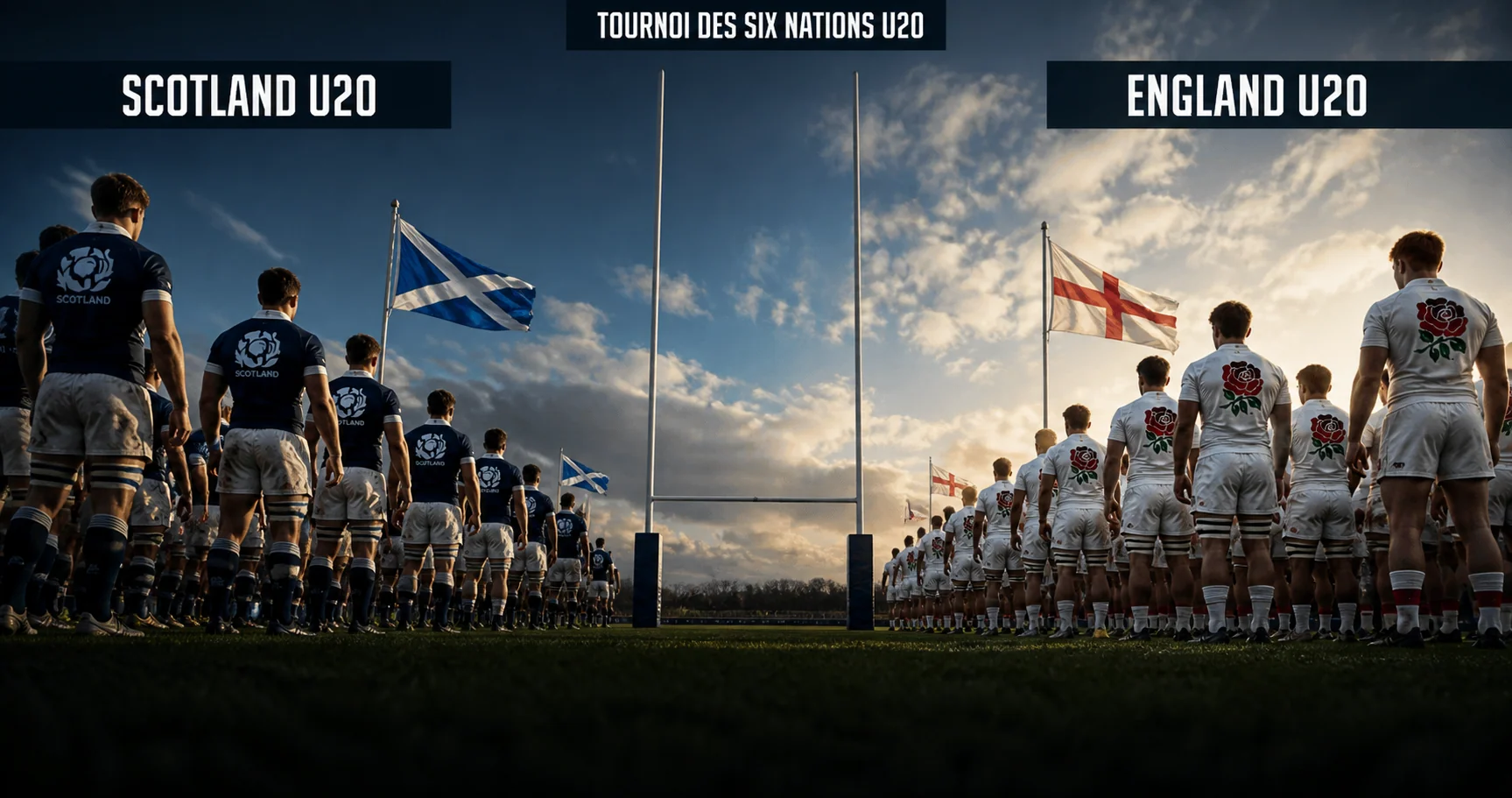 Affiche de la rencontre Écosse U20 contre Angleterre U20
