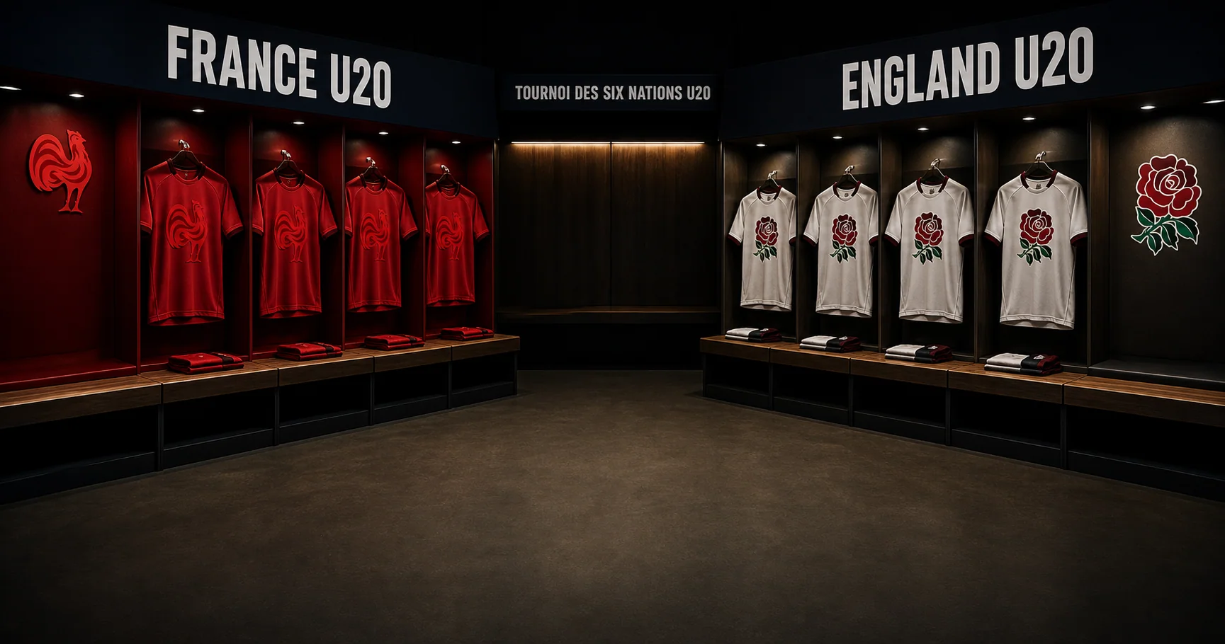 Affiche de la rencontre France U20 contre Angleterre U20