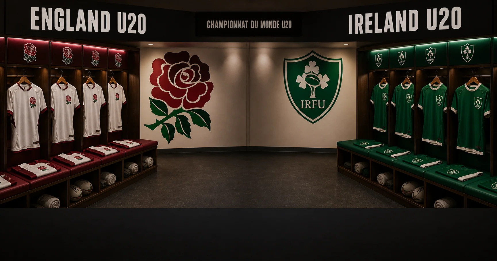 Affiche de la rencontre Angleterre U20 contre Irlande U20