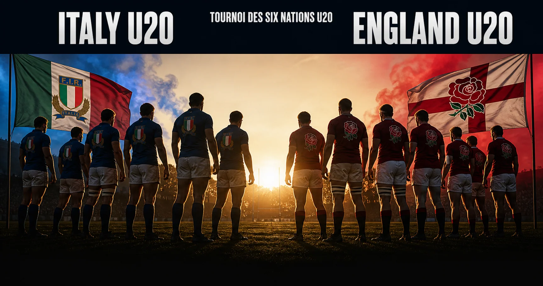 Affiche de la rencontre Italie U20 contre Angleterre U20