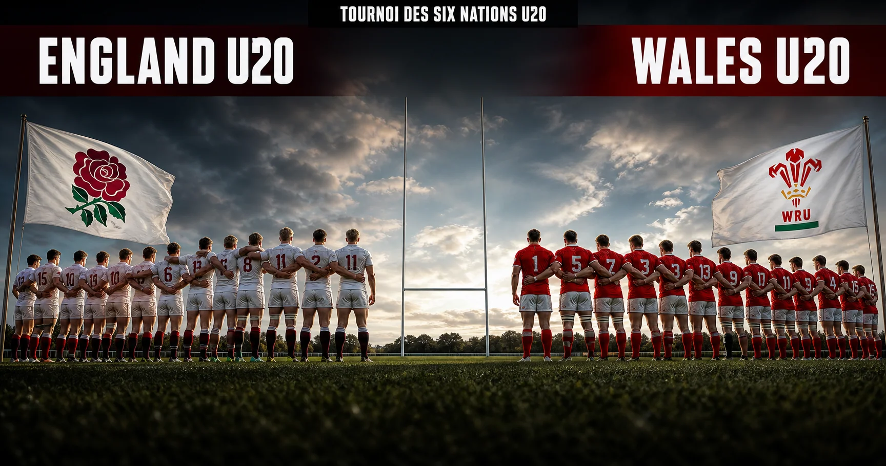 Affiche de la rencontre Angleterre U20 contre Pays de Galles U20
