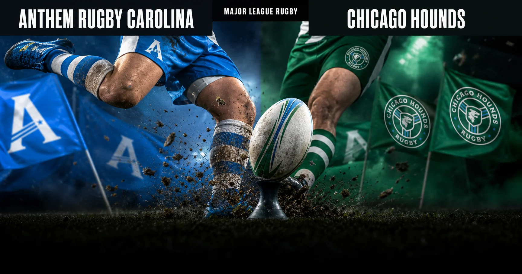 Affiche de la rencontre Anthem Rugby Carolina contre Chicago Hounds