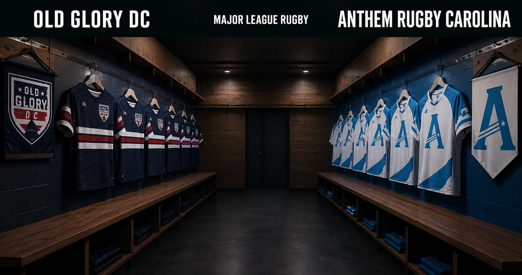 Affiche de la rencontre Old Glory DC contre Anthem Rugby Carolina