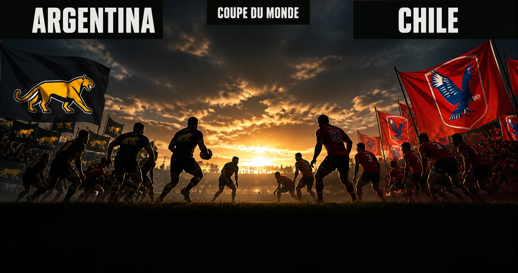 Affiche de la rencontre Argentine contre Chili