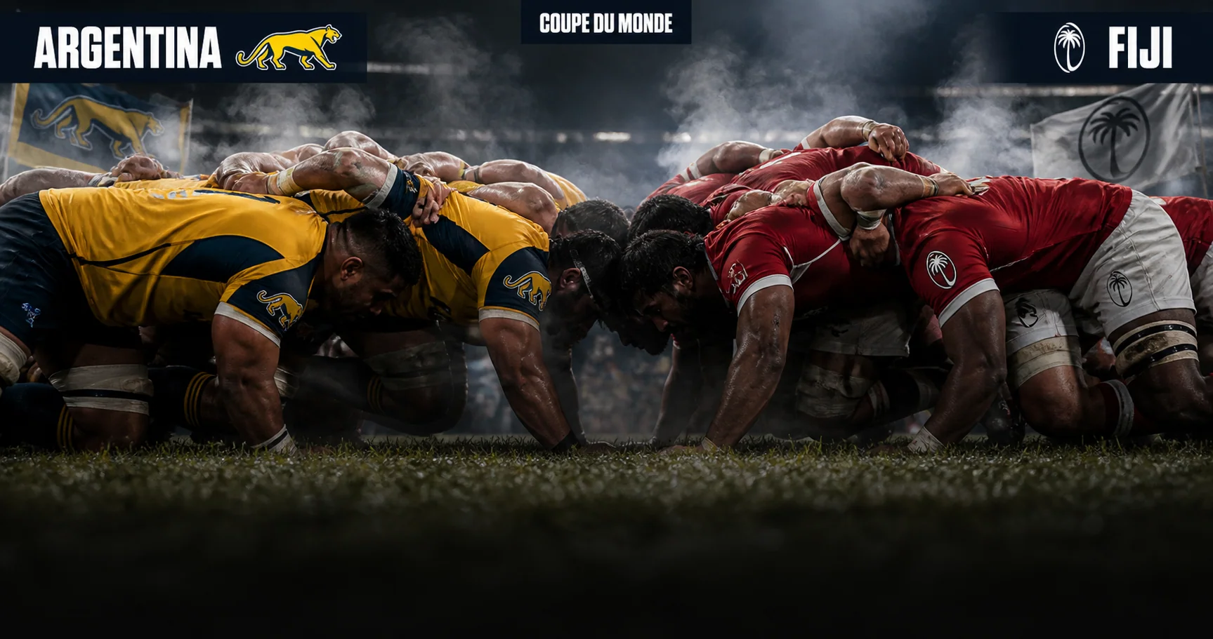 Affiche de la rencontre Argentine contre Fidji
