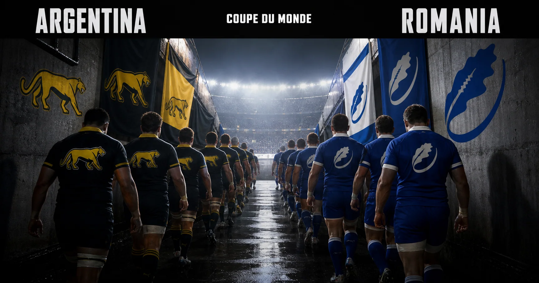 Affiche de la rencontre Argentine contre Roumanie