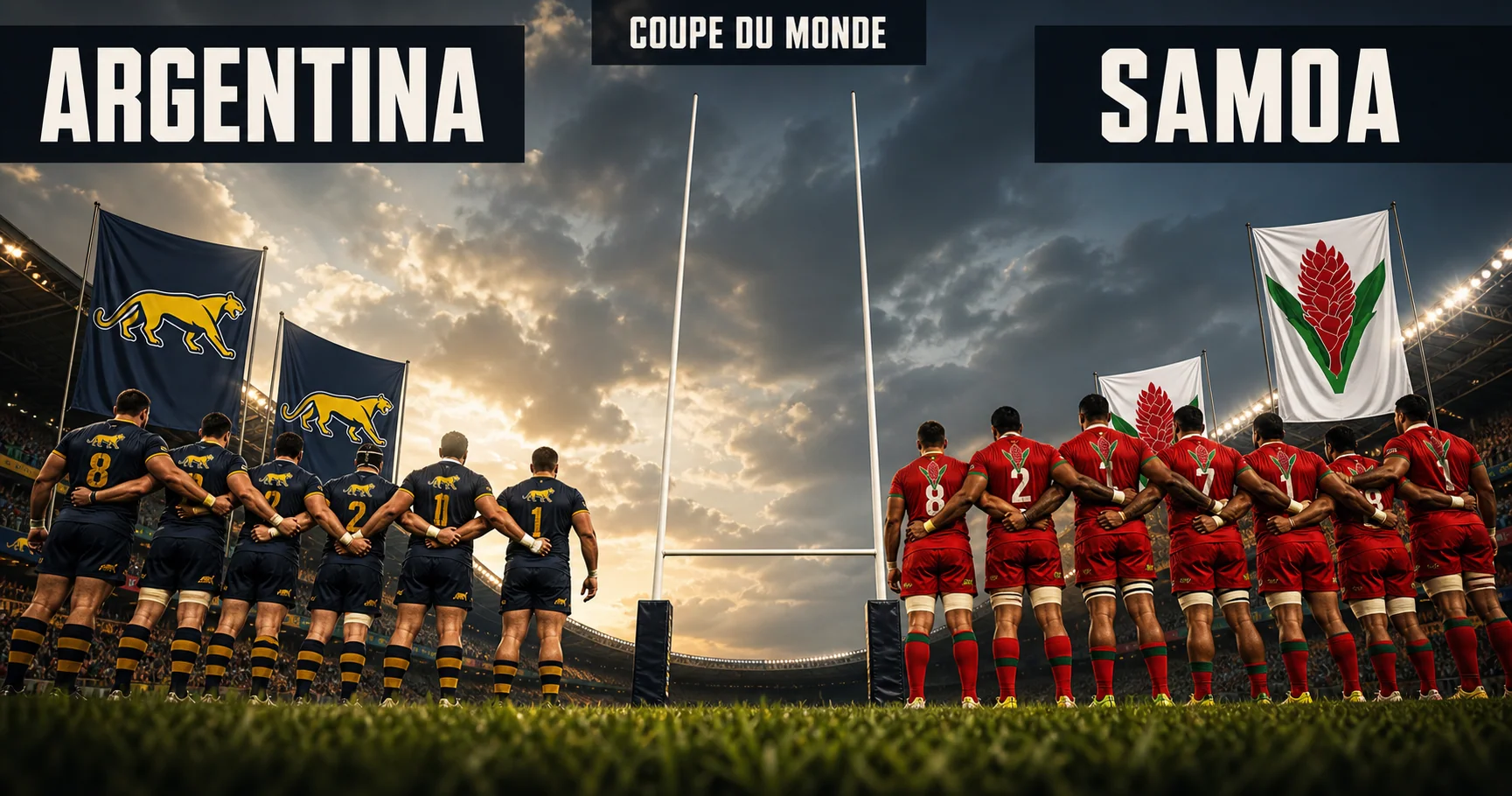 Affiche de la rencontre Argentine contre Samoa