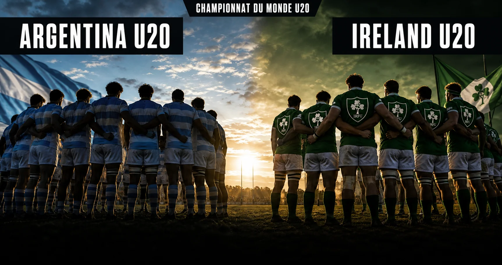 Affiche de la rencontre Argentine U20 contre Irlande U20