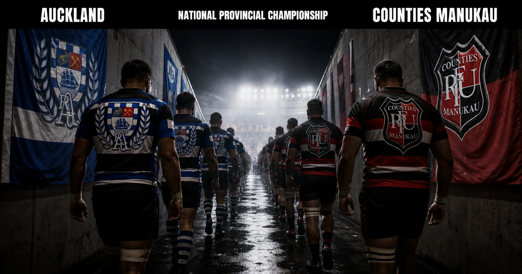 Affiche de la rencontre Auckland contre Counties Manukau