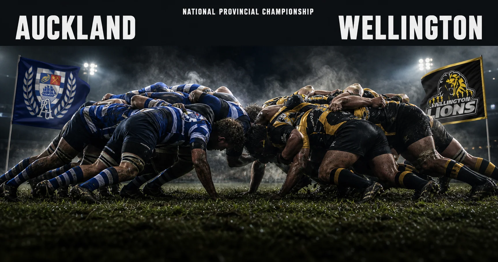 Affiche de la rencontre Auckland contre Wellington