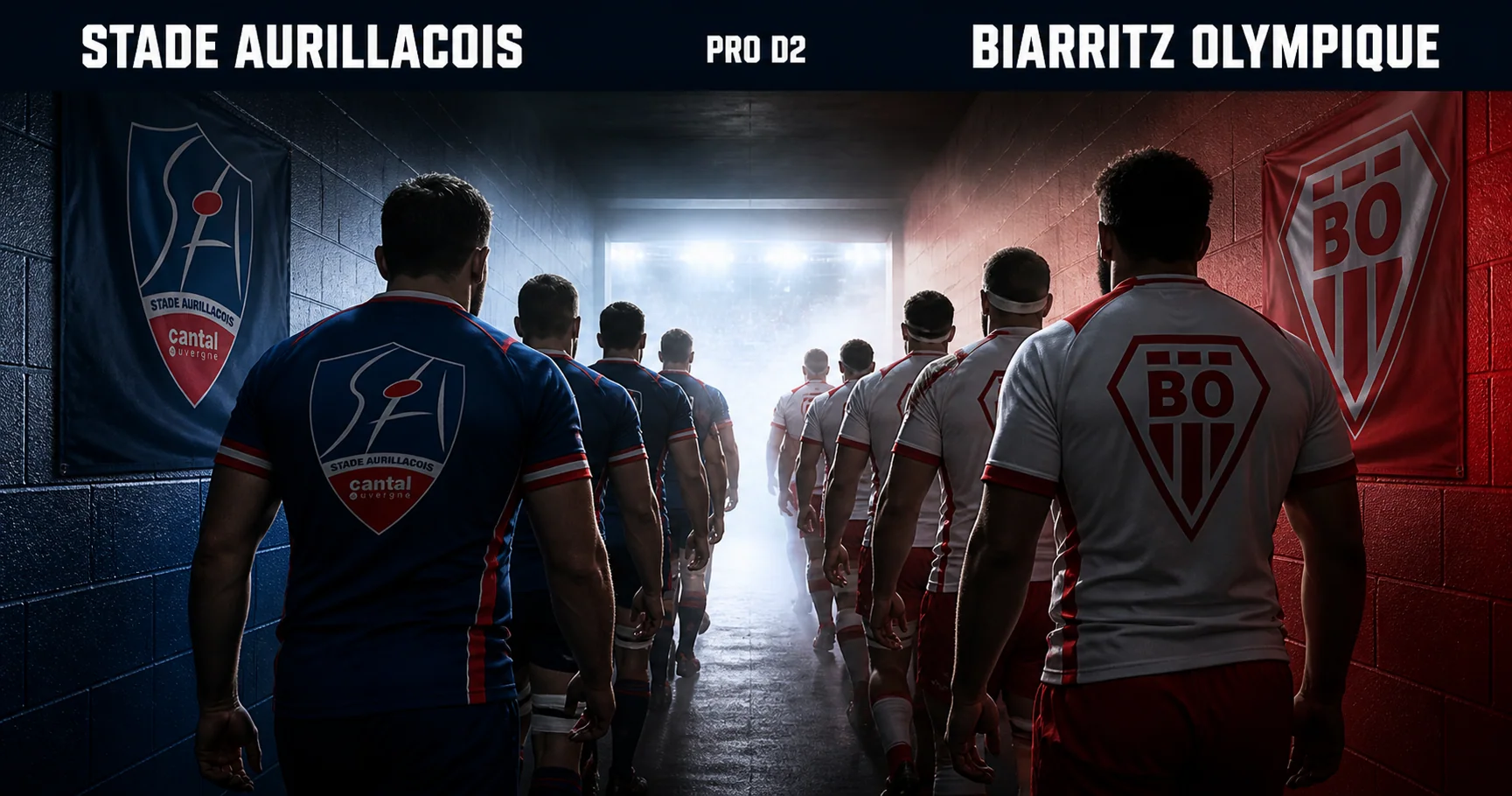 Affiche de la rencontre Stade Aurillacois contre Biarritz Olympique