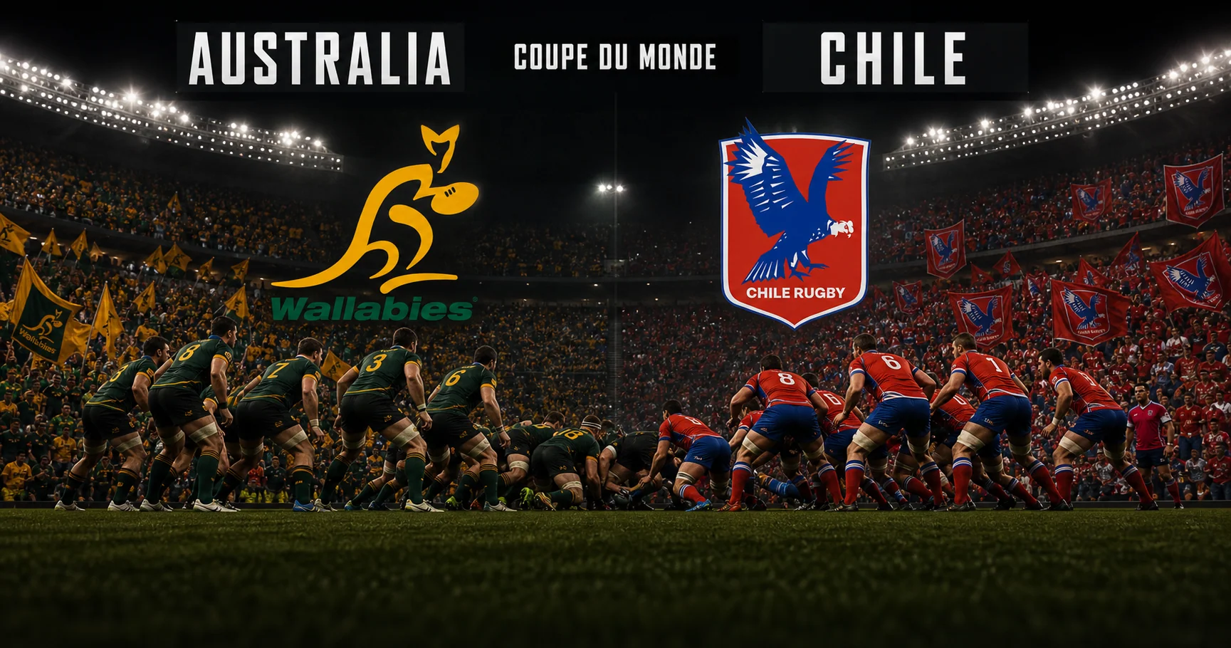 Affiche de la rencontre Australie contre Chili