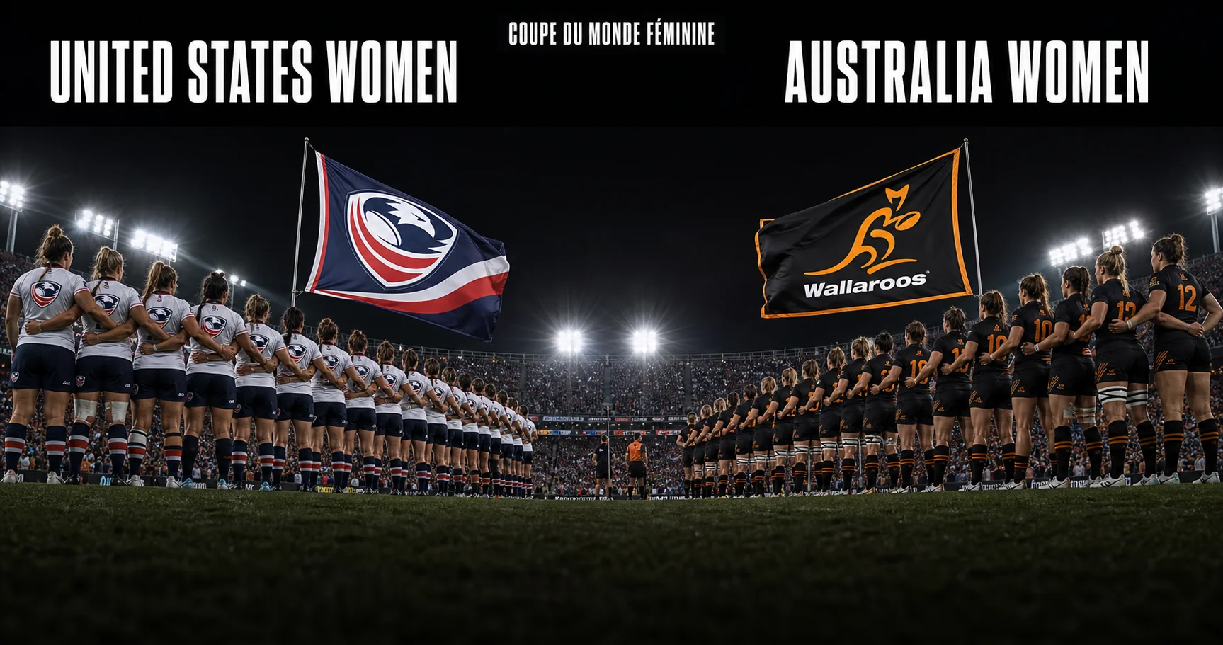 Affiche de la rencontre États-Unis féminines contre Australie féminine