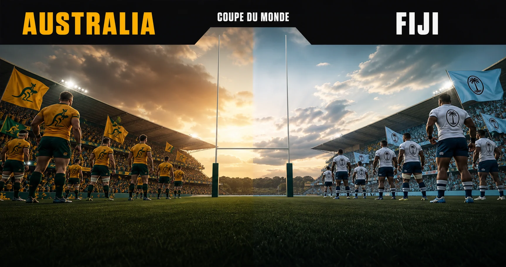 Affiche de la rencontre Australie contre Fidji
