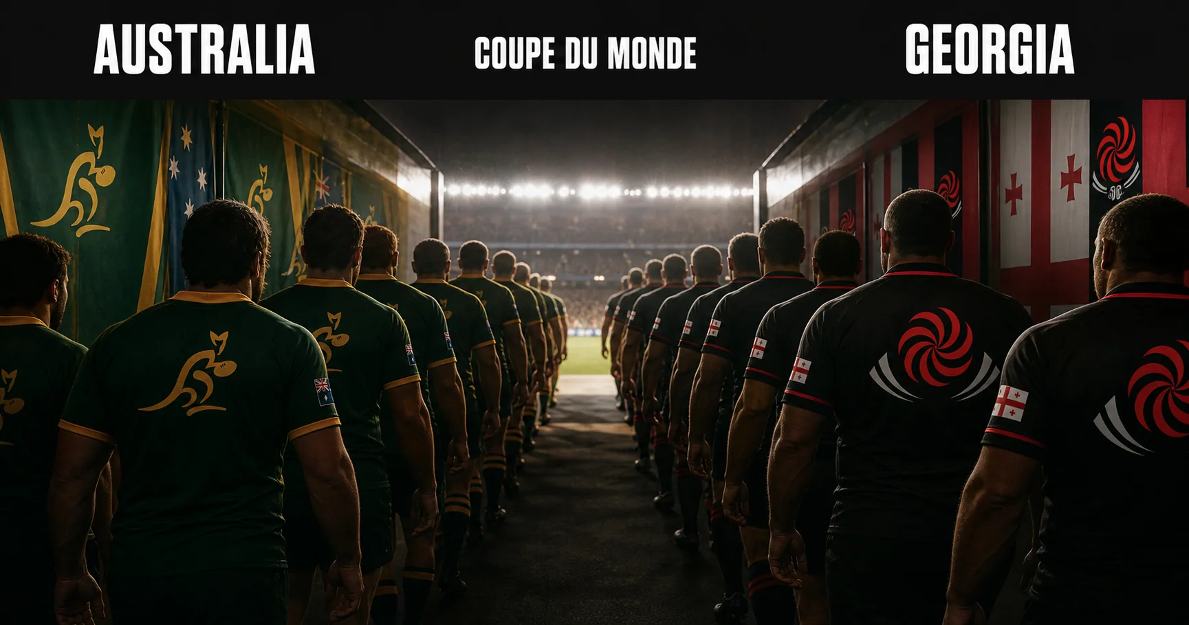 Affiche de la rencontre Australie contre Géorgie