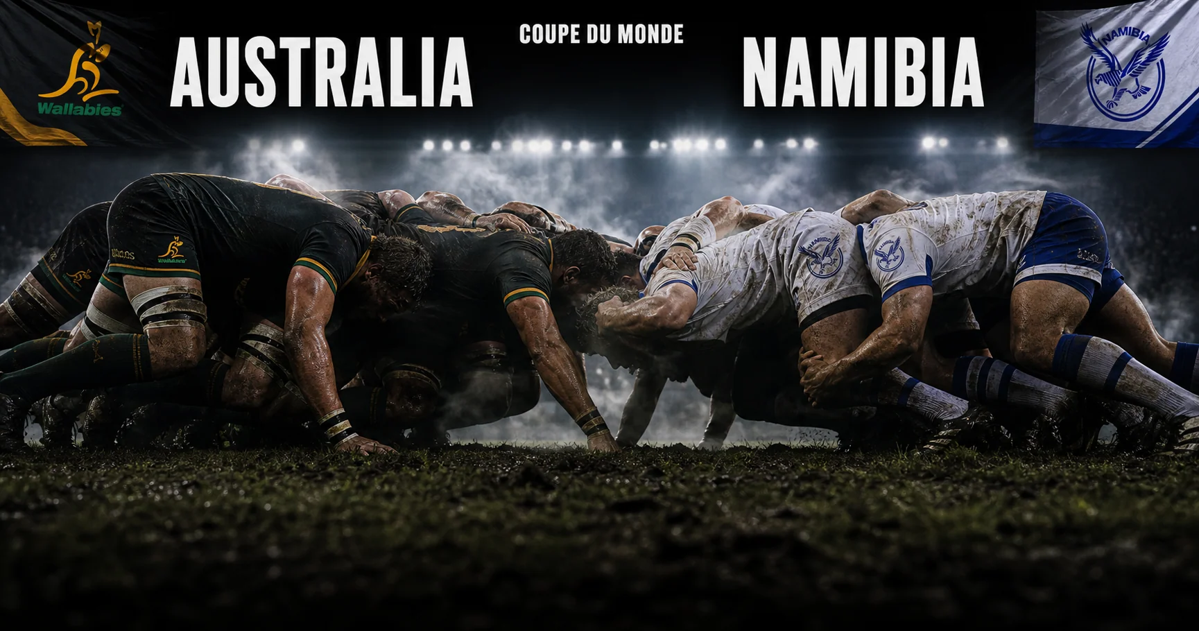 Affiche de la rencontre Australie contre Namibie