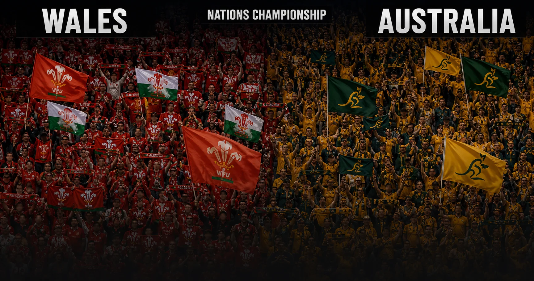 Affiche de la rencontre Pays de Galles contre Australie
