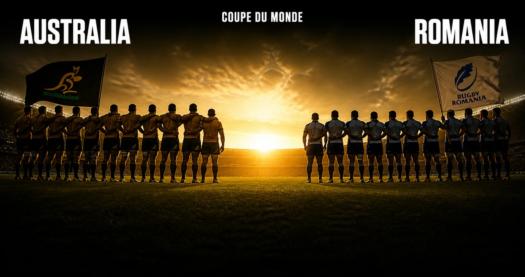 Affiche de la rencontre Australie contre Roumanie