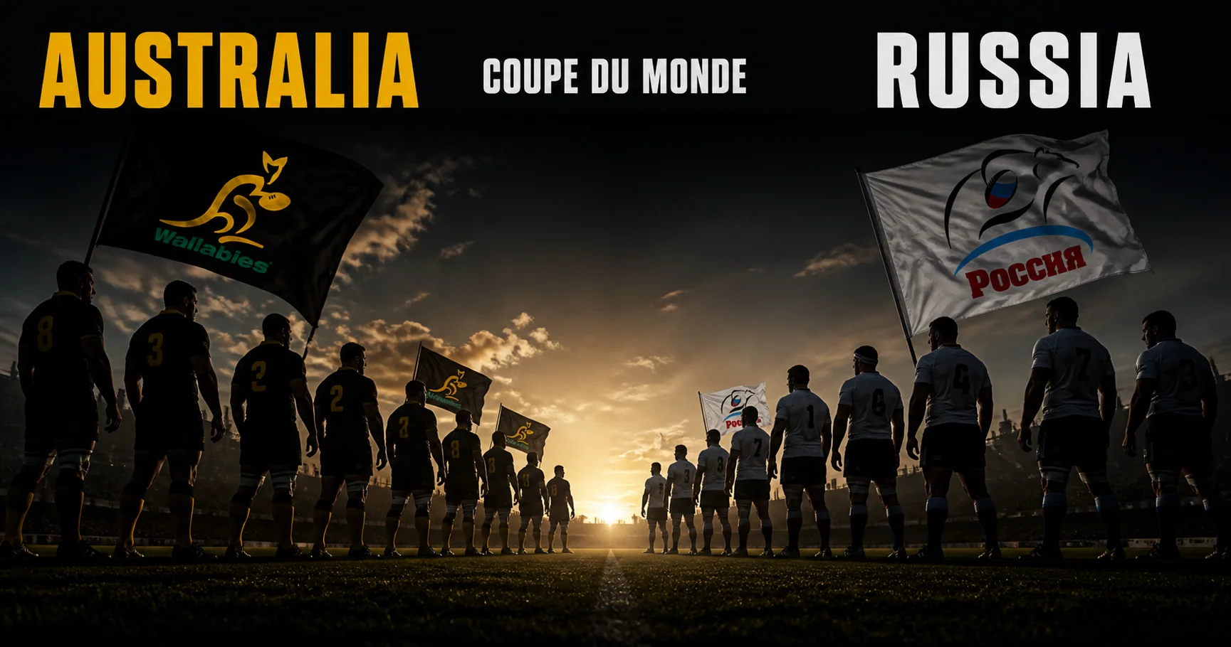 Affiche de la rencontre Australie contre Russie