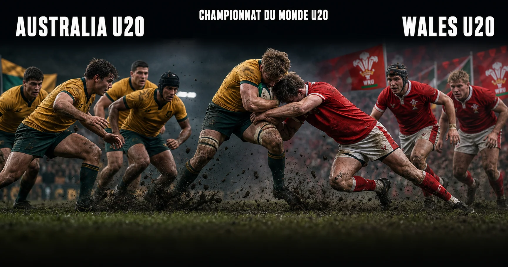 Affiche de la rencontre Australie U20 contre Pays de Galles U20