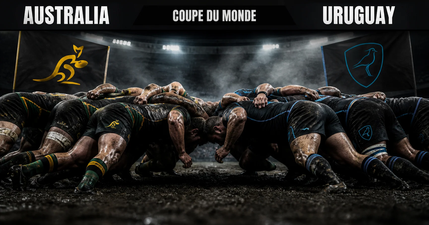 Affiche de la rencontre Australie contre Uruguay
