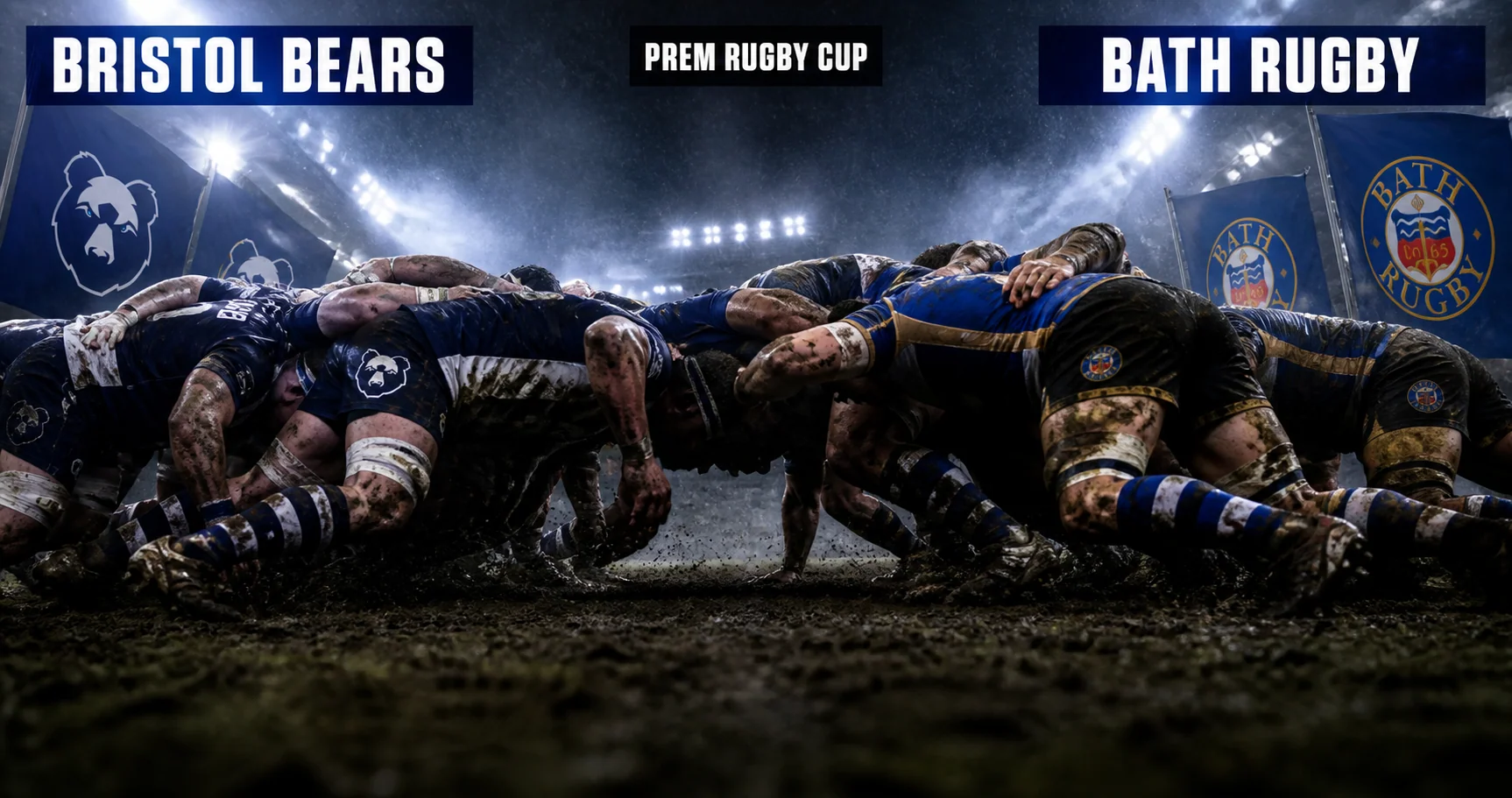 Affiche de la rencontre Bristol Bears contre Bath Rugby