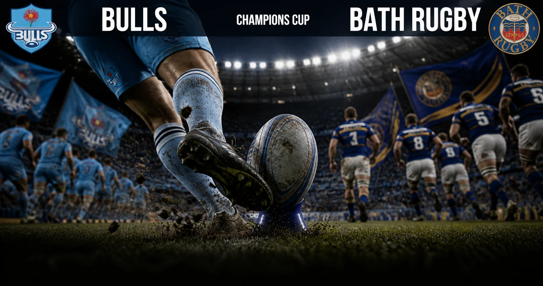 Affiche de la rencontre Bulls contre Bath Rugby