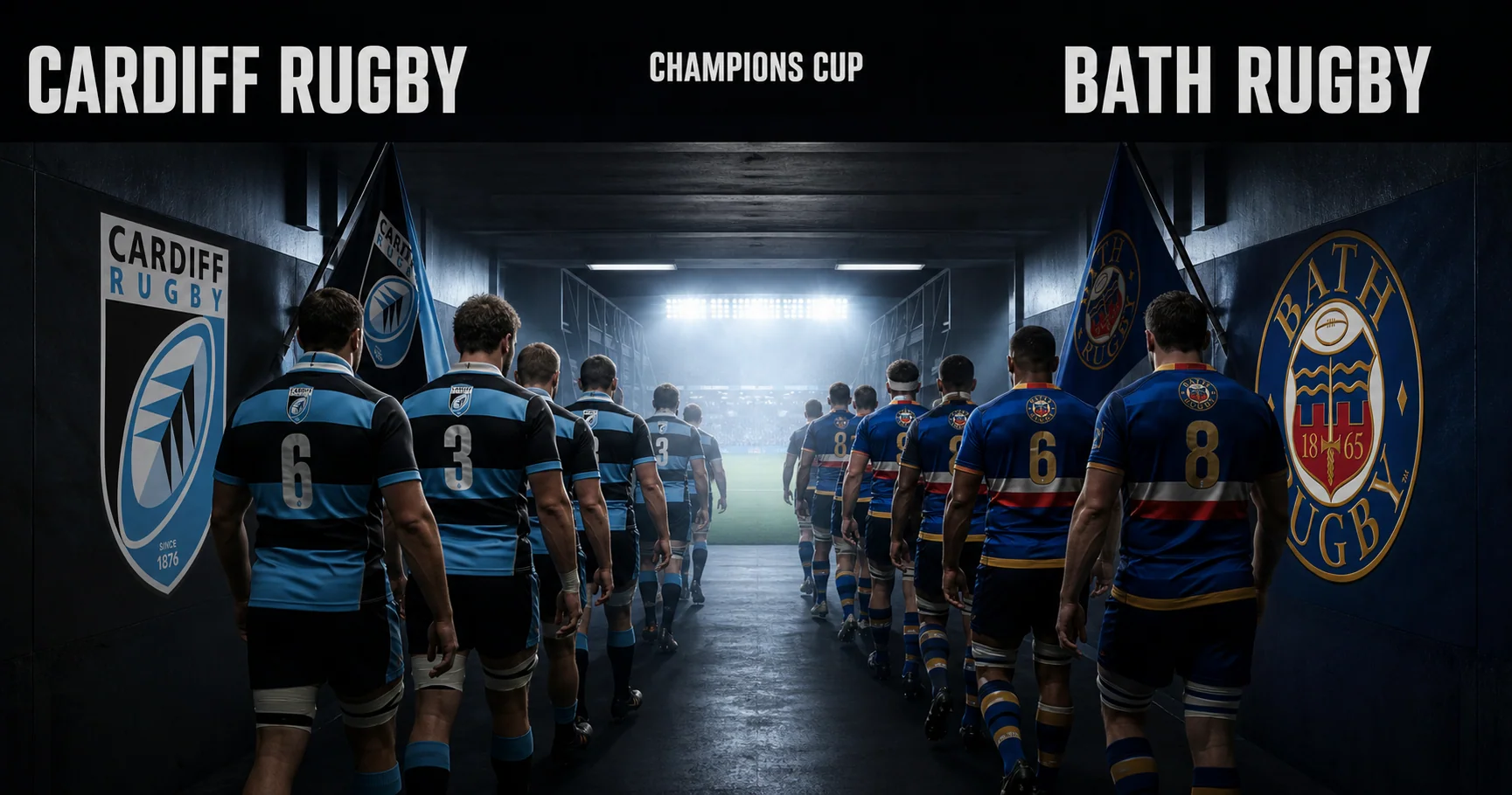 Affiche de la rencontre Cardiff Rugby contre Bath Rugby