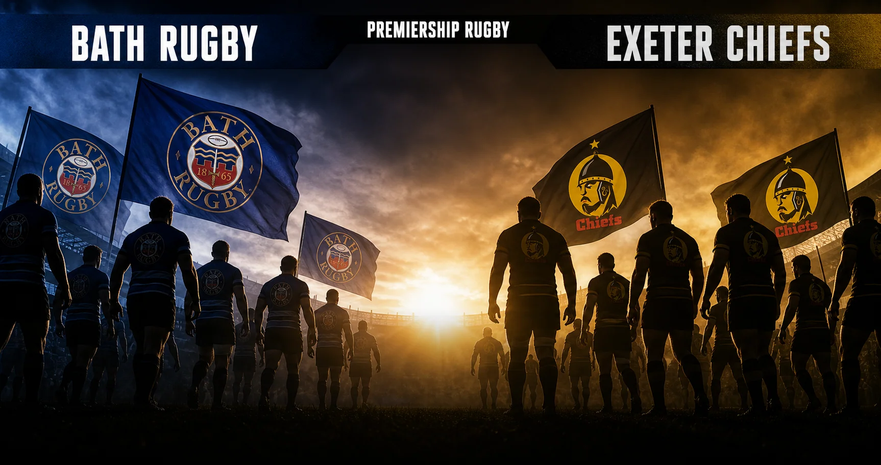 Affiche de la rencontre Bath Rugby contre Exeter Chiefs