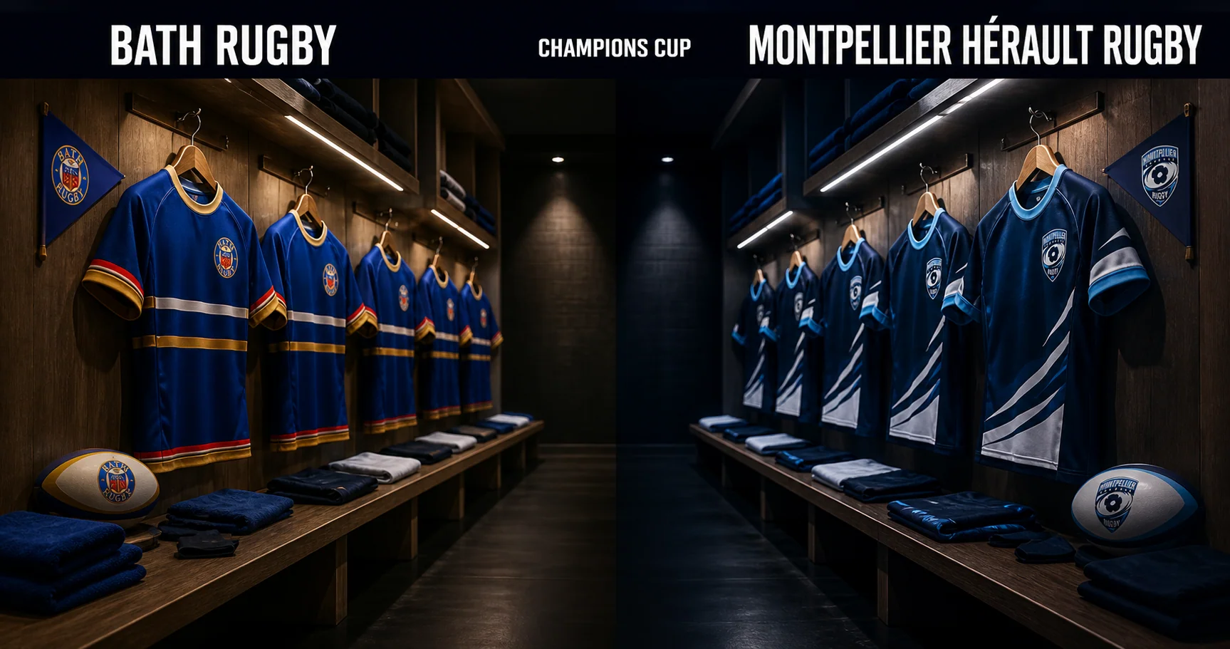 Affiche de la rencontre Bath Rugby contre Montpellier Hérault Rugby