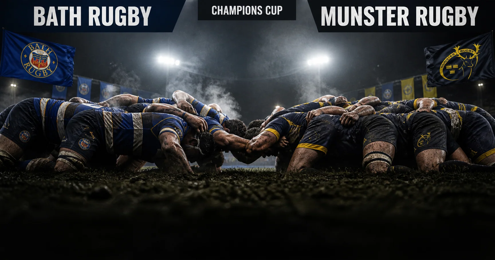 Affiche de la rencontre Bath Rugby contre Munster Rugby