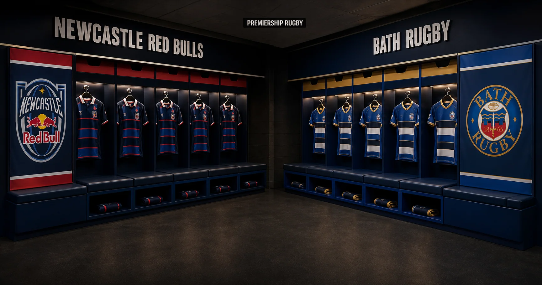 Affiche de la rencontre Newcastle Red Bulls contre Bath Rugby