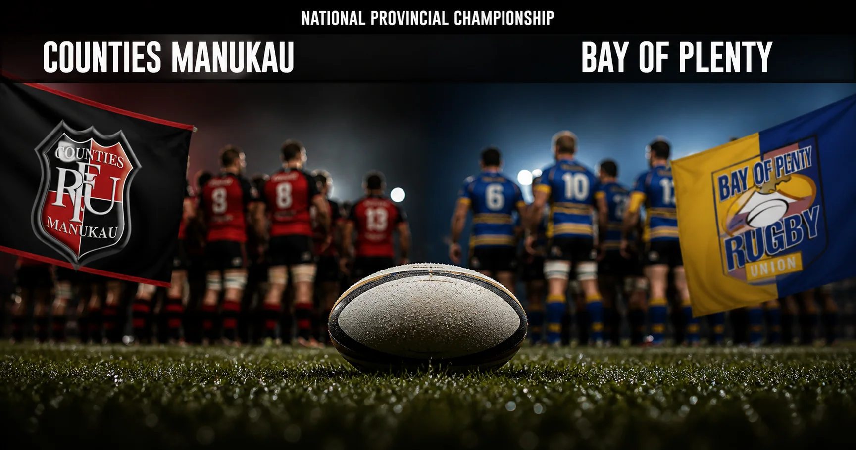 Affiche de la rencontre Counties Manukau contre Bay of Plenty